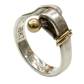 TIFFANY & Co. Hook Eye Ring Silver 925 K18 Women's