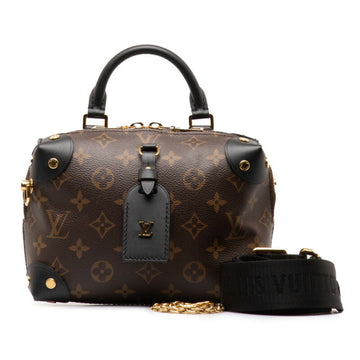 LOUIS VUITTON Monogram Macassar Petite Marsuple Shoulder Bag Handbag M45571 Brown PVC Leather Women's