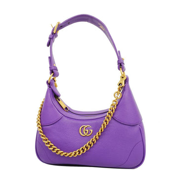 GUCCI Shoulder Bag Aphrodite 731817 Leather Purple Ladies