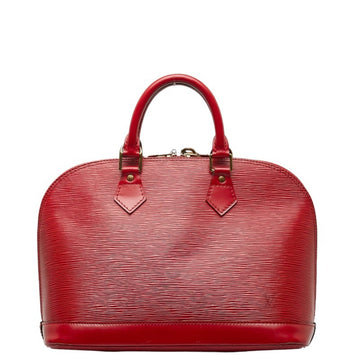 LOUIS VUITTON Epi Alma Handbag M52147 Castilian Red Leather Women's