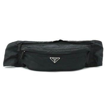 PRADA Waist Bag Pouch Body Nylon NERO Black VA0252