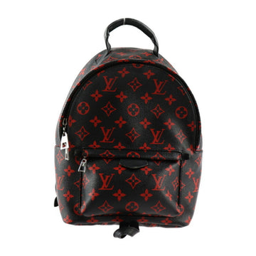LOUIS VUITTON Palm Springs PM Backpack Rucksack/Daypack M41458 Monogram Canvas Anfleur Rouge Black x Red