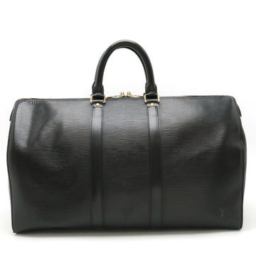 LOUIS VUITTON Epi Keepall 45 Boston Bag Travel Leather Noir Black M59152