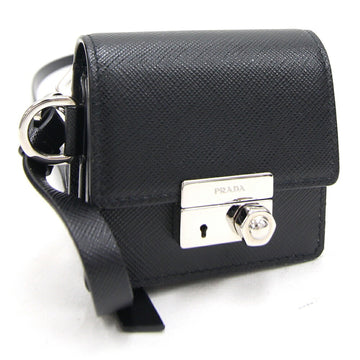 PRADA Shoulder Bag 2ZH097 Black Leather Pouch Small Crossbody