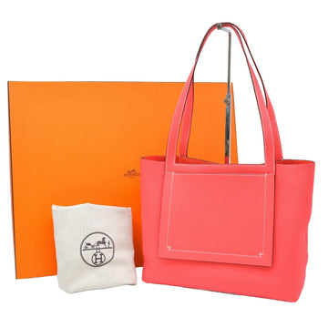 HERMES Cabas Serie 31 Tote Bag Taurillon Clemence Leather Rose Texas Pink
