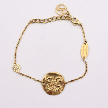 LOUIS VUITTON Bracelet in the Sky Monkey M67348 Metal Gold Zodiac Motif