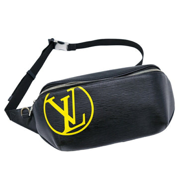 LOUIS VUITTON LV Circle Bum Bag Body Waist Pouch Noir Epi Leather M55131
