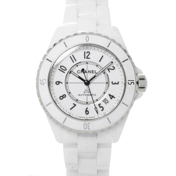 CHANEL J12 38mm H5700 Men's Watch Date White Ceramic Luton Automatic Self-Winding