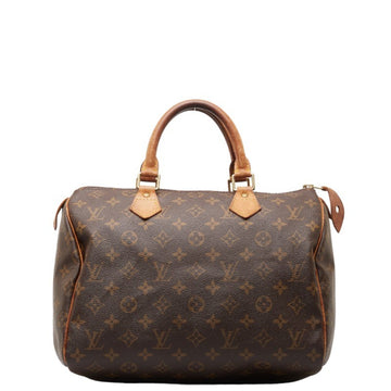 LOUIS VUITTON Monogram Speedy 30 Handbag M41526 Brown PVC Leather Women's