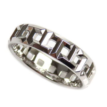 TIFFANY&Co.  K18WG White Gold T True Wide Ring 62509376 Size 19 6.0g Men's
