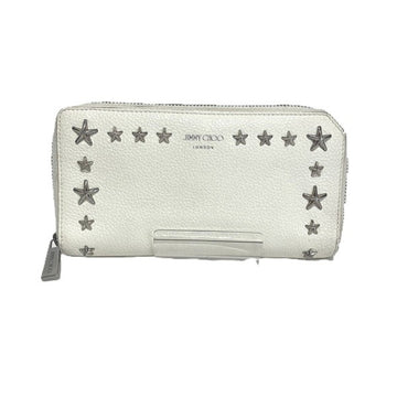 JIMMY CHOO Carnaby Star Studs Round Long Wallet for Men and Women