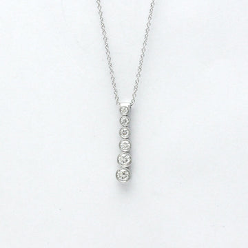 TIFFANY Jazz Drop Necklace Platinum Diamond Men,Women Fashion Pendant Necklace [Silver]