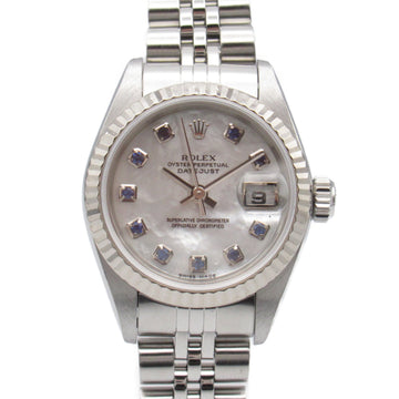 ROLEX Datejust 10P Sapphire F number Wrist Watch 79174NGS Mechanical Automatic White WH shell K18WG[WhiteGold] Stai 79174NGS