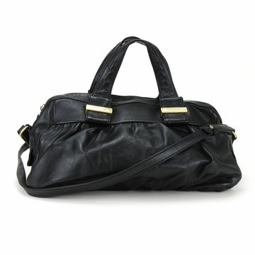 SEE BY CHLOeSee by Chloe  Handbag Leather Black Shoulder Bag Women's