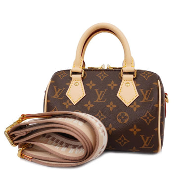 LOUIS VUITTON Handbag Monogram Speedy Bandouliere 20 M46222 Beige Ladies