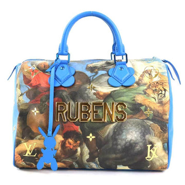 LOUIS VUITTON Handbag Masters Collection Rubens Speedy 30 Coated Canvas Blue/Multicolor Women's e58508a