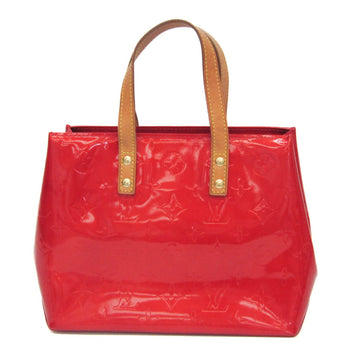 LOUIS VUITTON Monogram Vernis Reade PM M91088 Women's Handbag Rouge