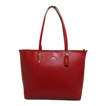 COACH Tote Bag Red leather F36875