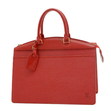 LOUIS VUITTON Epi Riviera Handbag Castilian Red M48187 with Initials