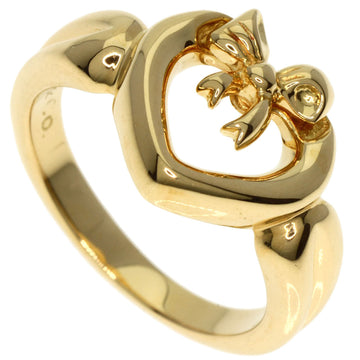 TIFFANY Heart Ribbon Ring, 18K Yellow Gold, Women's, &Co.