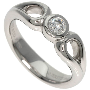 TIFFANY & Co. Double Teardrop Diamond Ring, Platinum PT950, Women's,