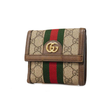 GUCCI Ophidia Tri-fold Wallet 523173 2149 Brown Women's