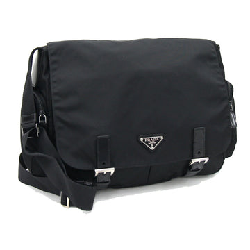 PRADA\ Shoulder Bag BT0503 Black Nylon Leather Crossbody Men's Women's