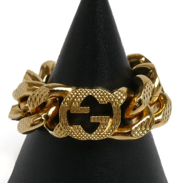 GUCCI GP Interlocking G Golmette Chain Ring 702514 I4600 8005 Women's
