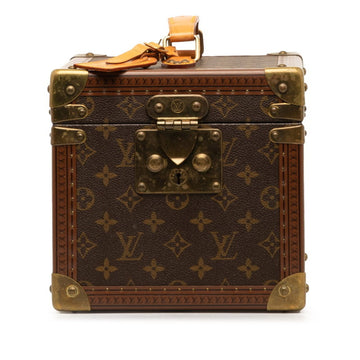 LOUIS VUITTON Monogram Boite Flacon Handbag Vanity Cosmetic Case Makeup Box M21828 Brown PVC Leather Women's