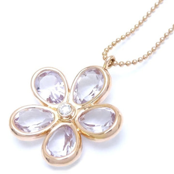 TIFFANY&Co. Garden Flower Necklace Amethyst Diamond 750PG Pink Gold K18RG Rose 199775