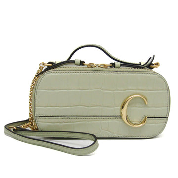 Chloe C. Camera Bag Women's Leather Handbag,Shoulder Bag Light Green
