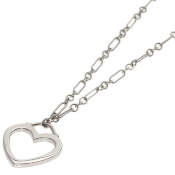 TIFFANY & Co. Sentimental Heart Necklace, 18K White Gold, Women's,