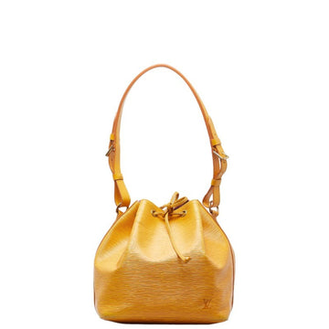 LOUIS VUITTON Epi Petit Noe Shoulder Bag M44109 Tassili Yellow Leather Women's