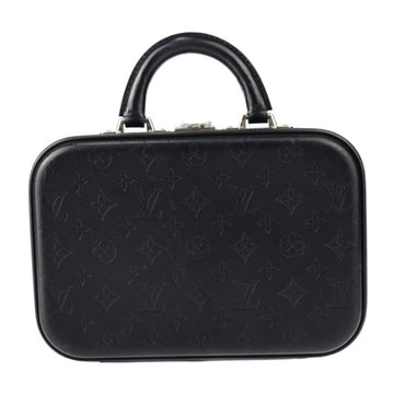 LOUIS VUITTON Valiset PM Handbag M92235 Monogram Glace Leather Black Trunk