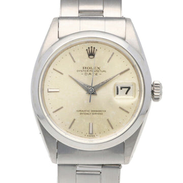 ROLEX Date Oyster Perpetual Watch Stainless Steel 1500 Automatic Men's  No. 13 1965 Overhauled RWA01000000005038
