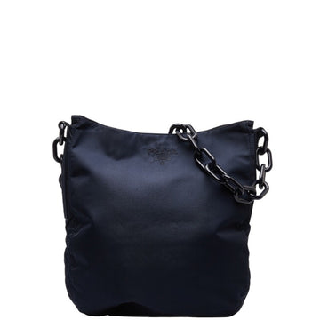 PRADA Bag Handbag B6429 Navy Nylon Plastic Women's
