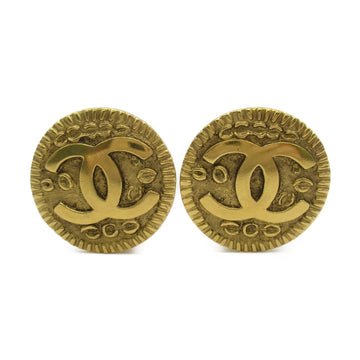 CHANEL Earring Gold Gold Plated Gold