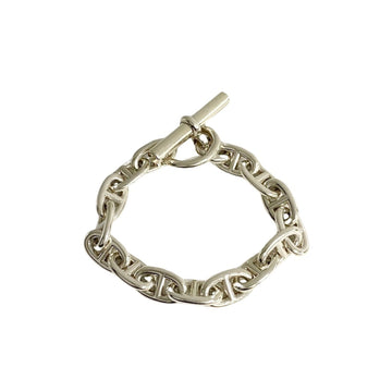 HERMES Chaine d'Ancre MM 15 links Silver 925 Chain Bracelet Bangle Women's Men's 22798