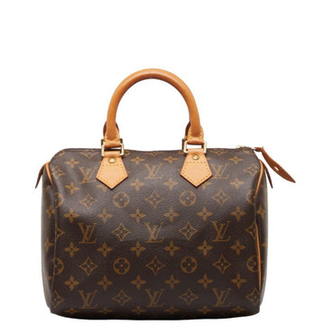 LOUIS VUITTON Monogram Speedy 25 Handbag Boston Bag M41528 Brown PVC Leather Women's