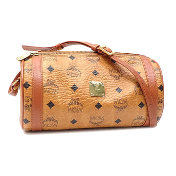 MCM Shoulder Bag for Women, Cognac, PVC Leather, Visetos A6047095