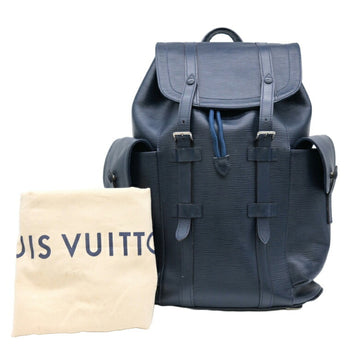 LOUIS VUITTON Christopher PM Epi Leather Backpack Blue Marine Navy M58868
