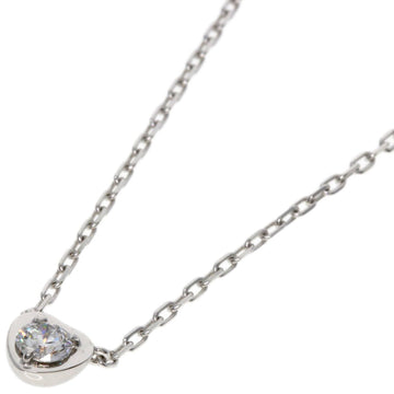 CARTIER Diamant Legend Heart Diamond Necklace K18 White Gold Women's