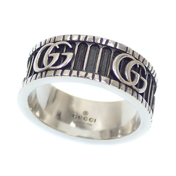 GUCCI Double G Silver Ring Women's SV925 14.5 #16 7.5g
