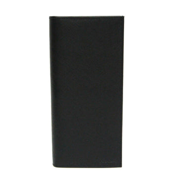 PRADA Saffiano 2M0836 Men's Leather Long Wallet [bi-fold] Black