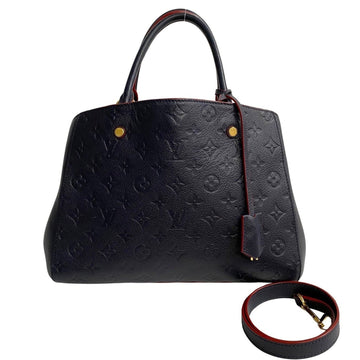 LOUIS VUITTON Monogram Emprene Montaigne MM Leather 2way Handbag Shoulder 75537