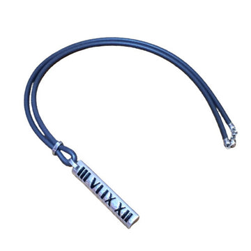 TIFFANY&Co.  Atlas Numeric SV Sterling Sv925 Rubber Choker Necklace Women's Men's Bar ITUO7BYQ0MG0 RM505D