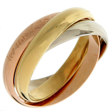 CARTIER #55 Trinity Women's and Men's Ring, 750 Yellow Gold, Size 14.5
