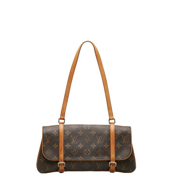 LOUIS VUITTON Monogram Marelle Handbag M51157 Brown PVC Leather Women's