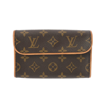 LOUIS VUITTON Monogram Pochette Florentine Belt XS Brown M51855 Women's Canvas Waist Bag