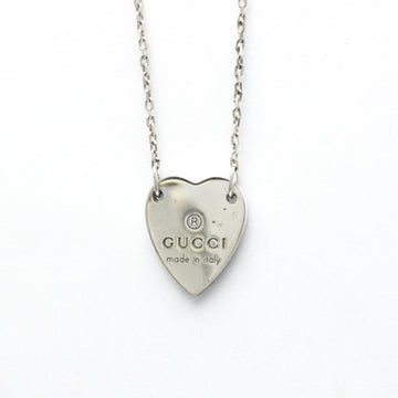 GUCCI Heart Motif Silver 925 No Stone Men,Women Fashion Pendant Necklace [Silver]